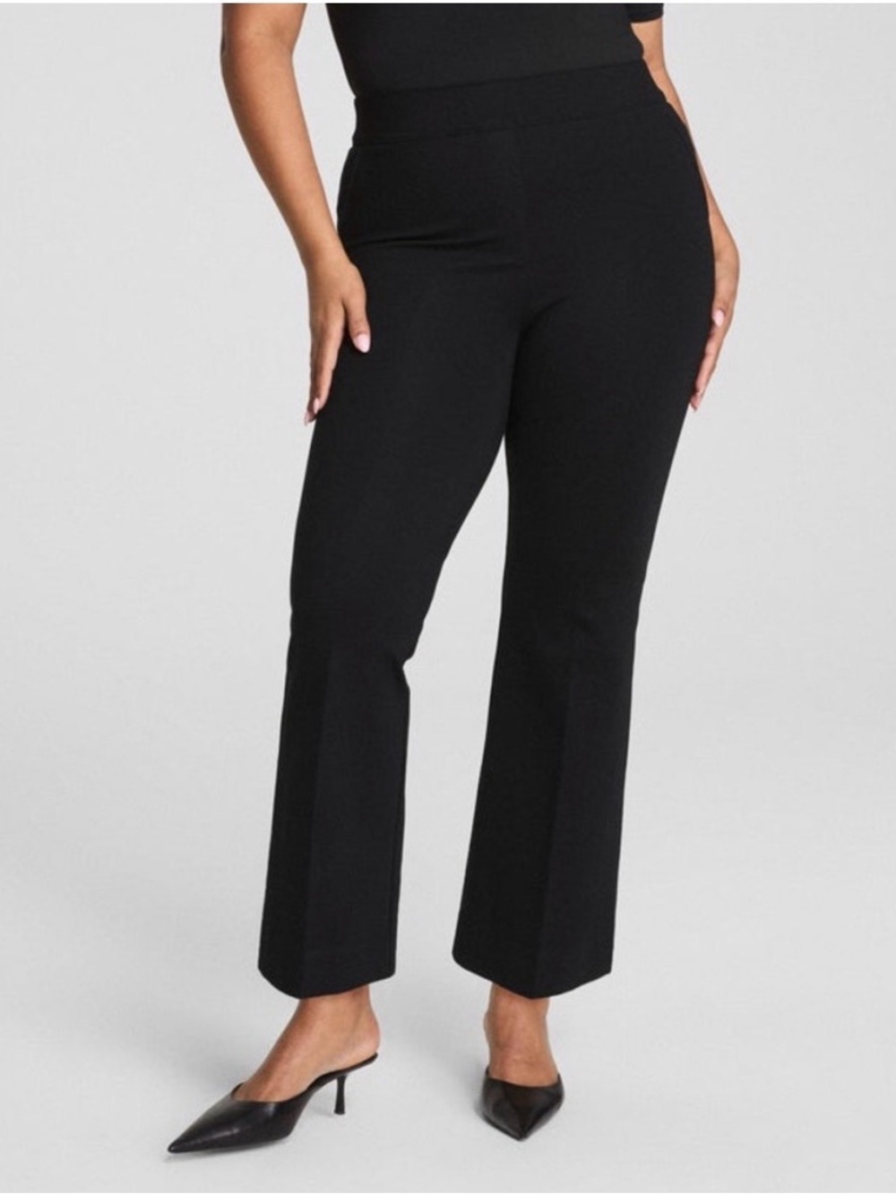 SPANX Black Ponte kick flare Pants women XL